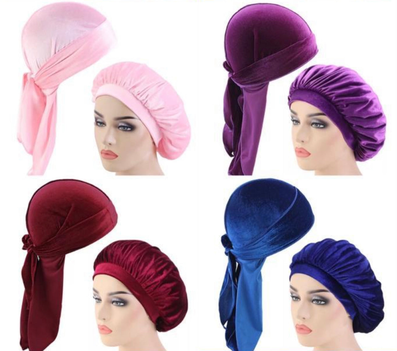 Velvet Hair Bonnet